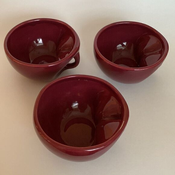 Flavour Design Cranberry Red Buddha Bowls Set of 3 - Picture 4 of 12